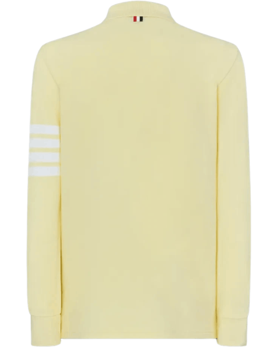Thom Browne Classic Pique 4-Bar Polo Yellow