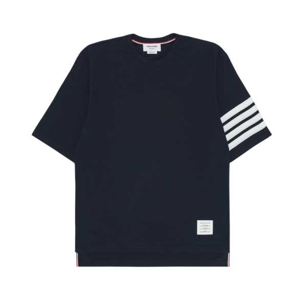 Thom Browne Short Sleeve T-Shirt Navy