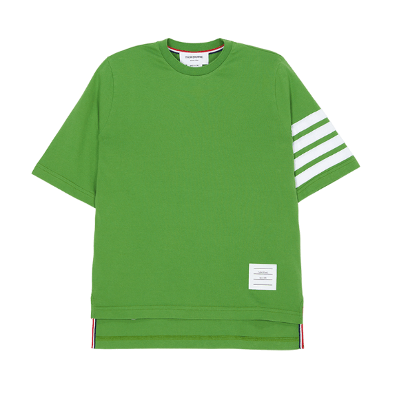 (W) Thom Browne Short Sleeve T-Shirt Green - 25FW
