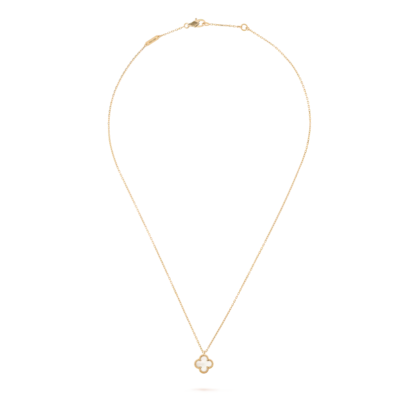 Van Cleef & Arpels Vintage Alhambra Pendant Yellow Gold Mother of Pearl
