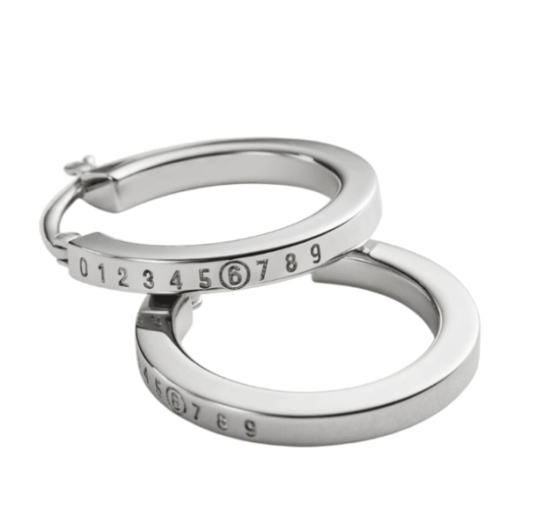 Numeric hoop earrings Numeric hoop earrings