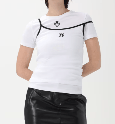 Marine Serre T-shirt woman - White