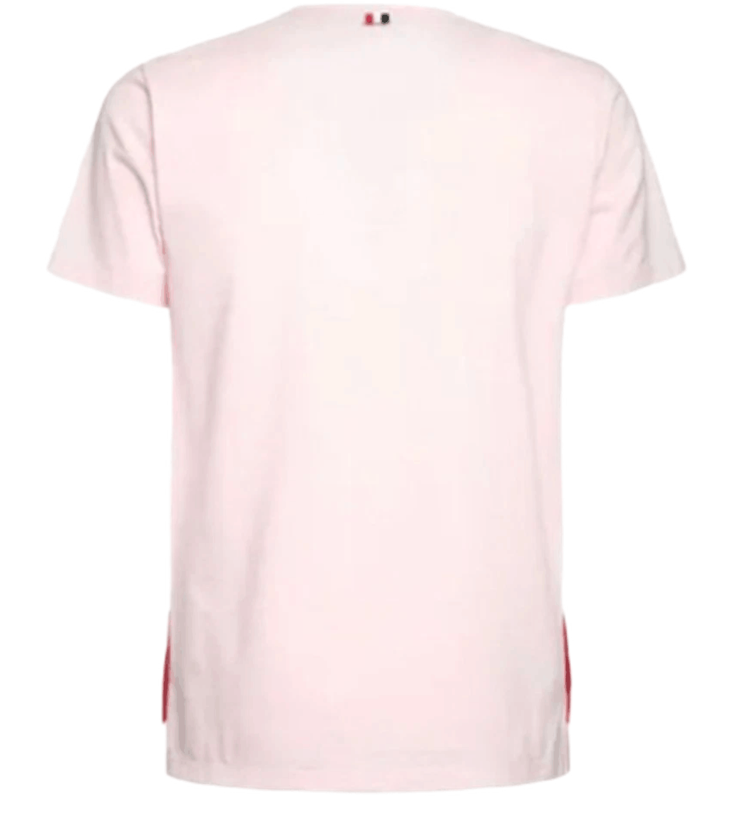 Thom Browne Medium Weight Jersey Tipped Pocket Crewneck T-Shirt Light Pink