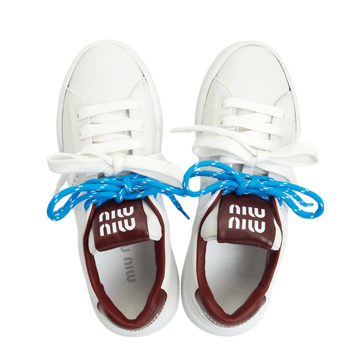 Leather sneakers White/Crimson