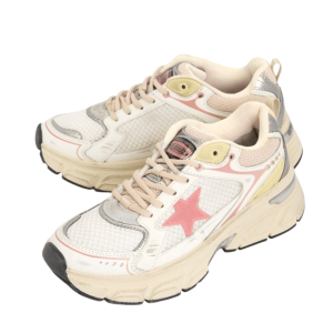 (W) Golden Goose Lightstar Sneakers White Pink
