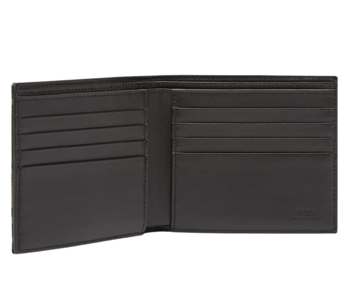 Fendi FF Fabric Bifold Wallet Brown