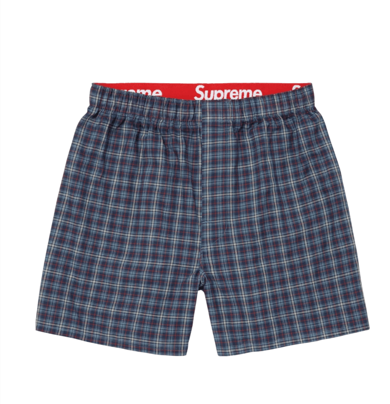 (4 Pack) Supreme Hanes Plaid Boers Multicolor  - 26FW