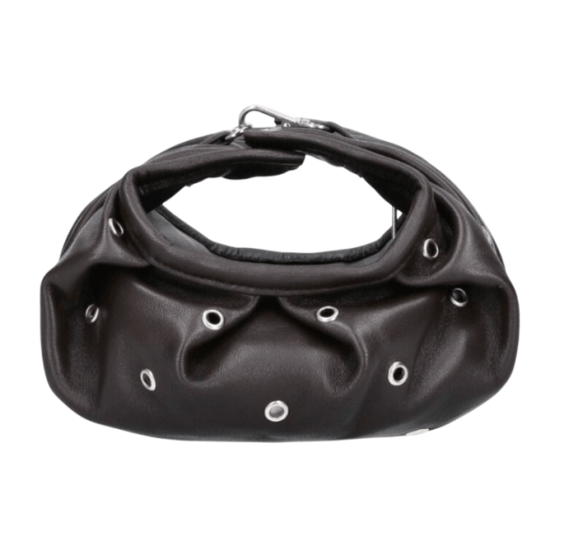 PULSERA BAG STUDS BROWN DOM