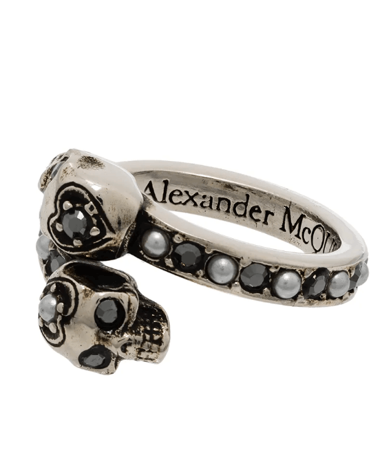 Alexander McQueen Wrap-Around Skull Ring 