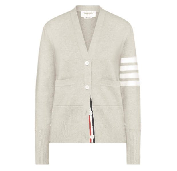 COTTON CREPE MILANO 4-BAR CARDIGAN