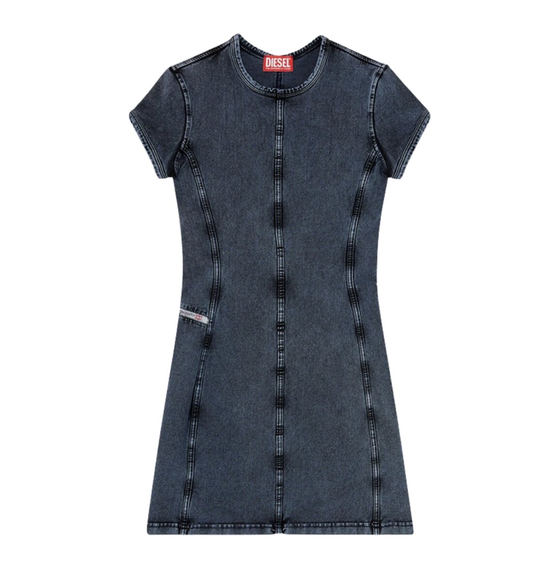 (W) Diesel D-Cupsleeves Mini Dress Dark Blue