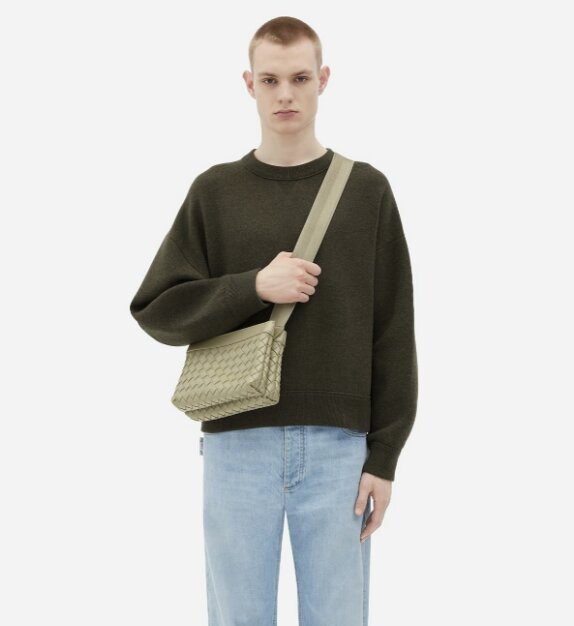 Bottega Veneta Intrecciato Duo Bag Travertine