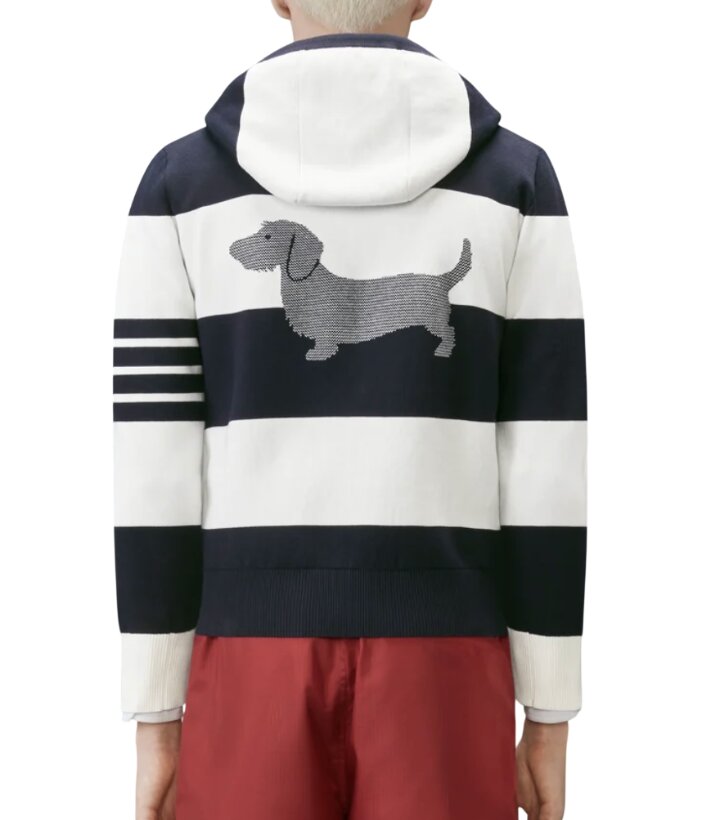 HECTOR 4-BAR RUGBY ZIP UP HOODIE 