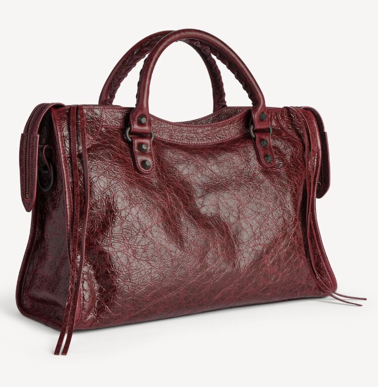 Le City Bag Medium in Berry Red