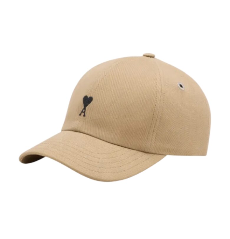 Beige cotton cap with Ami de coeur 