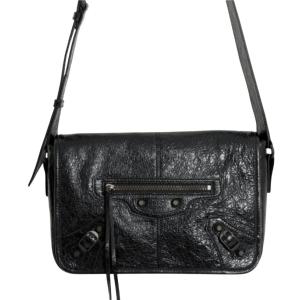 Balenciaga Le City Flap Messenger Bag Small Black