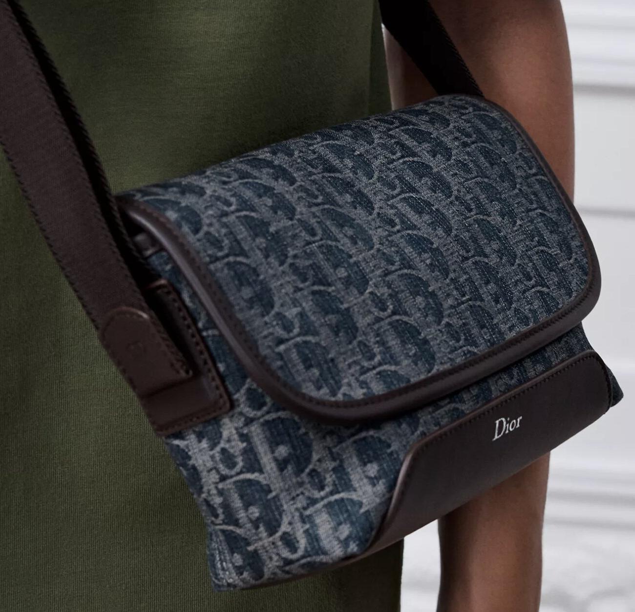 Mini Dior Jett Messenger Bag with Flap