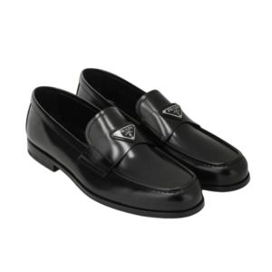 Prada Brushed Leather Loafers Black 2DB209X000055