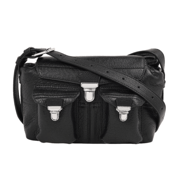 MINI SOFT GEAR BAG IN BUBBLE LAMBSKIN Black