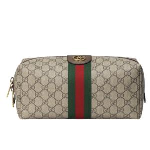 Gucci Savoy Medium GG Toiletry Case Beige Ebony