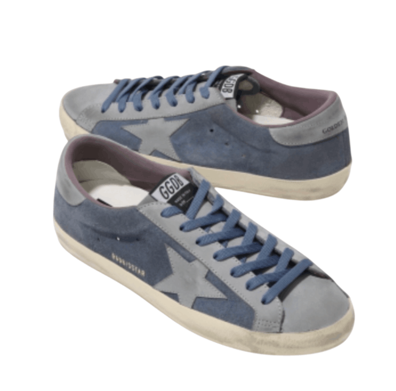 Golden Goose Superstar Leather Sneakers Blue