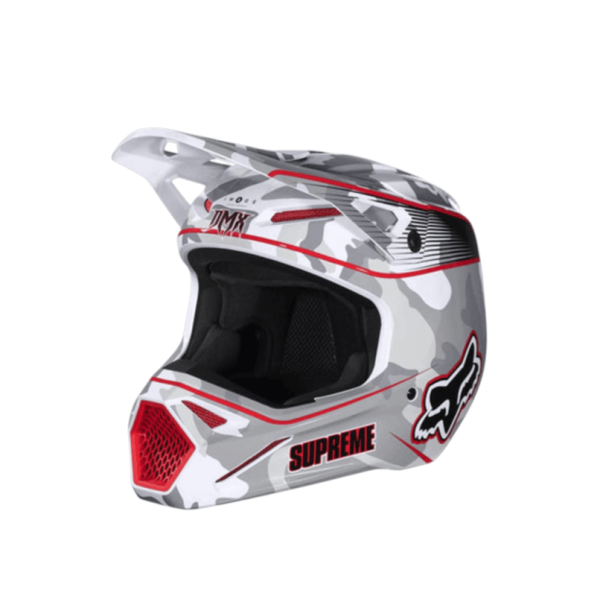 Supreme x Fox Racing DMX V1 Helmet Snow Camo - 25FW