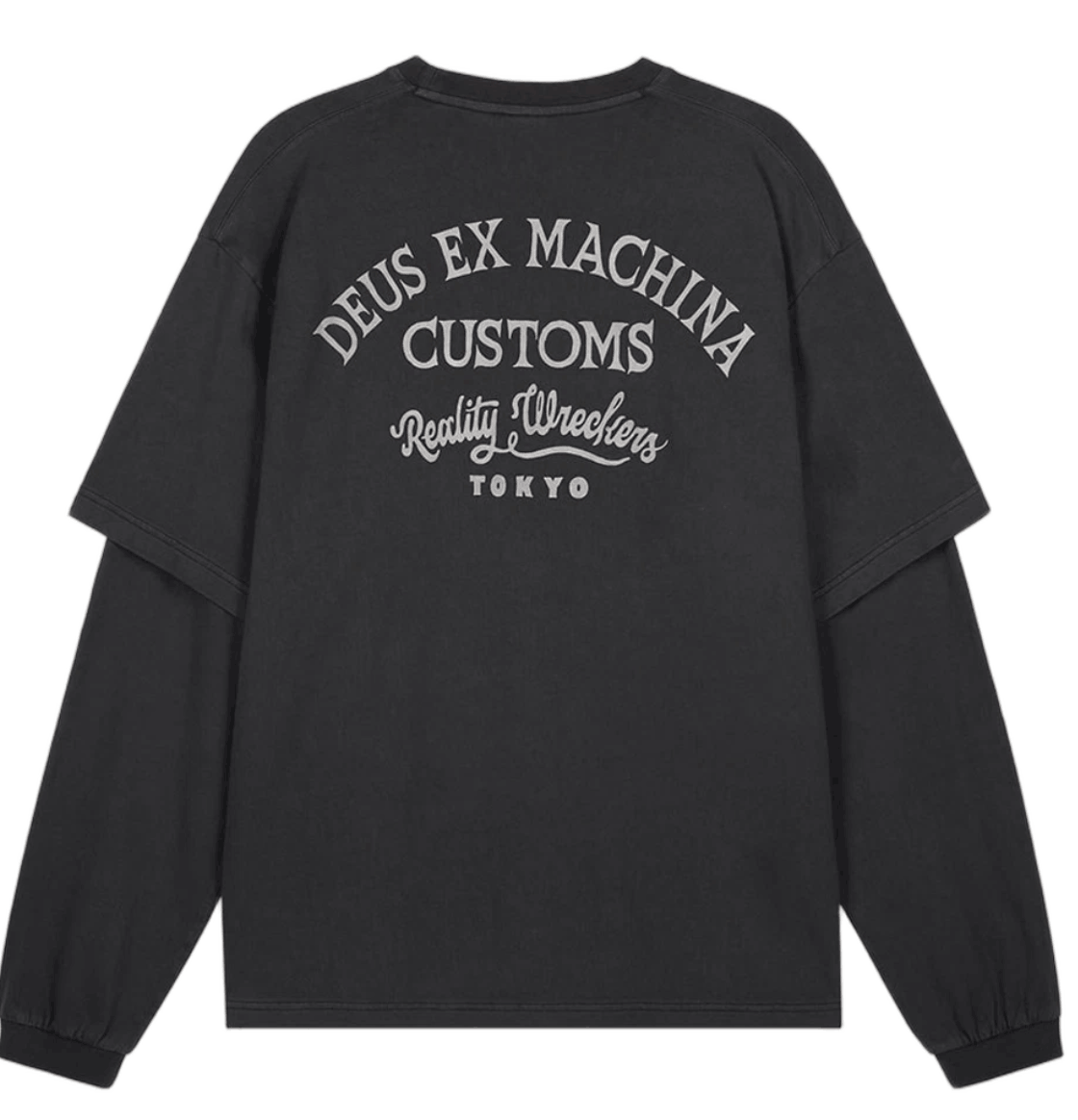 Deus Ex Machina Marsden Layered L/S T-Shirt Black