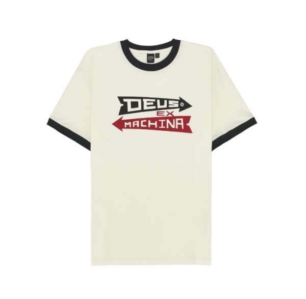 Deus Ex Machina Arrows Ringer T-Shirt Ivory