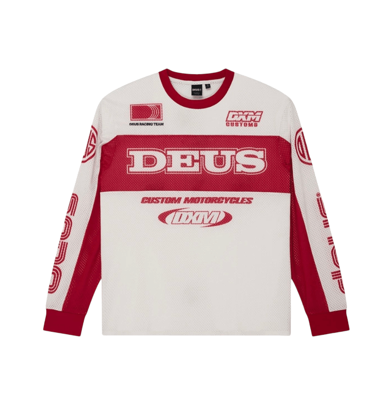 Deus Ex Machina Step Out Moto Jersey White