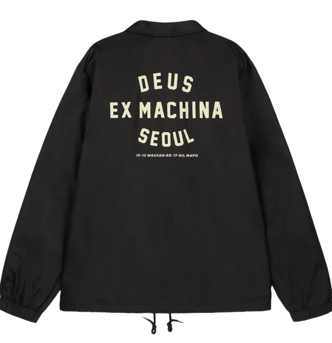 Deus Ex Machina Korea College Coach Jacket Black