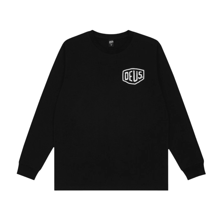 Deus Ex Machina Tokyo Asakusa Address Long Sleeve T-Shirt Black