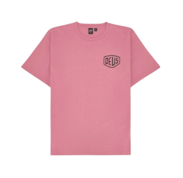 Deus Ex Machina Tokyo College Address T-Shirt Pink