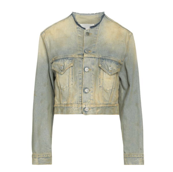 Maison Margiela - Raw-Cut Cropped Denim Jacket 