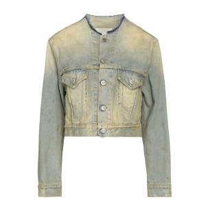 Maison Margiela - Raw-Cut Cropped Denim Jacket 
