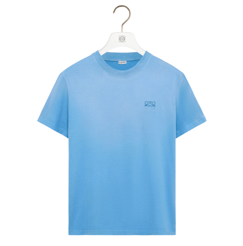 Regular fit T-shirt in cotton Blue