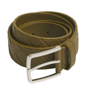 Bottega Veneta Intrecciato Belt Mud