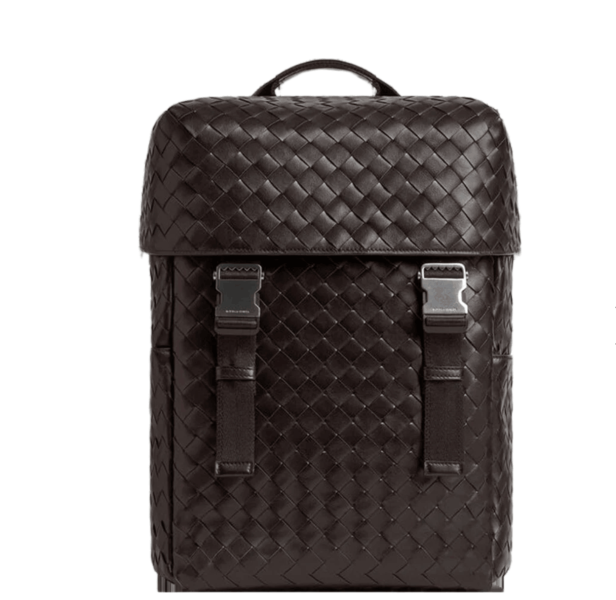 Bottega Veneta Intrecciato Flap Backpack Fondant