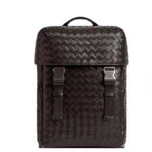 Bottega Veneta Intrecciato Flap Backpack Fondant