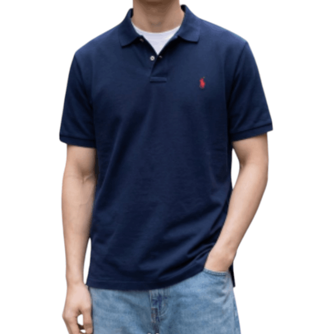 Polo Ralph Lauren Basic navy polo shirt