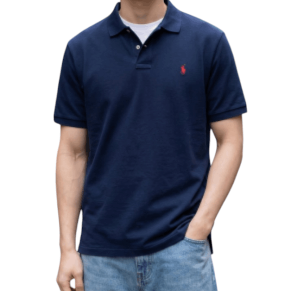 Polo Ralph Lauren Basic navy polo shirt