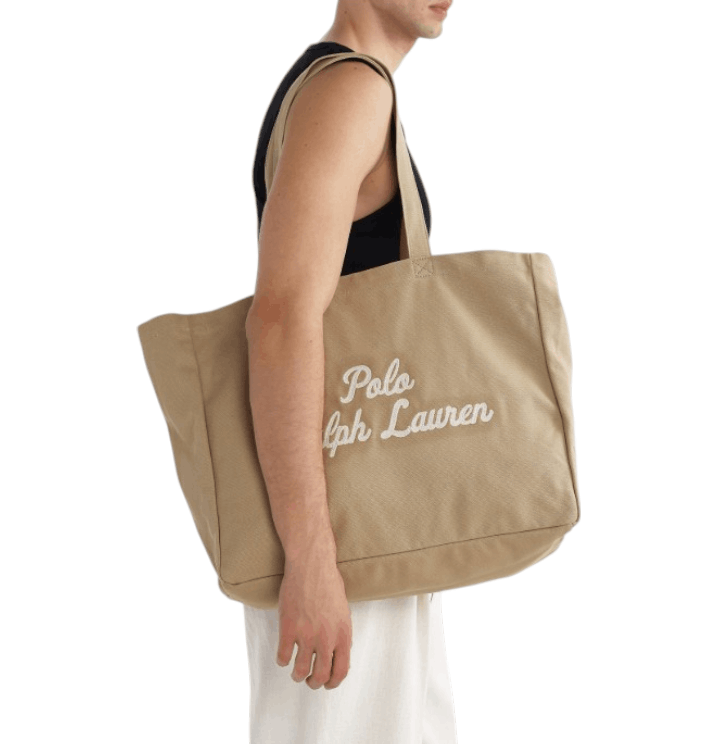 Polo Ralph Lauren embroidered-logo Canvas Tote Bag 