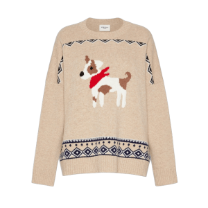 Weekend MaxMara Brown Pavidi Dog Knit Jumper