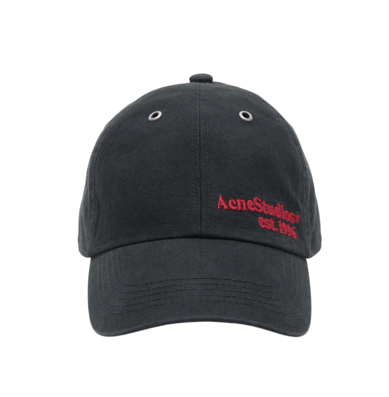 Waxed logo cap Evening blue
