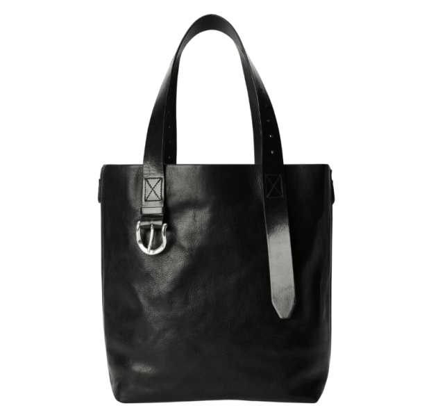THROTTLE TOTE Tire Black Forever Cowhide 
