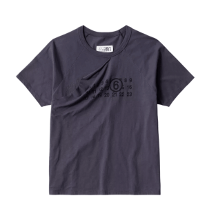 (W) MM6 Maison Margiela Double Layer T-Shirt Blue