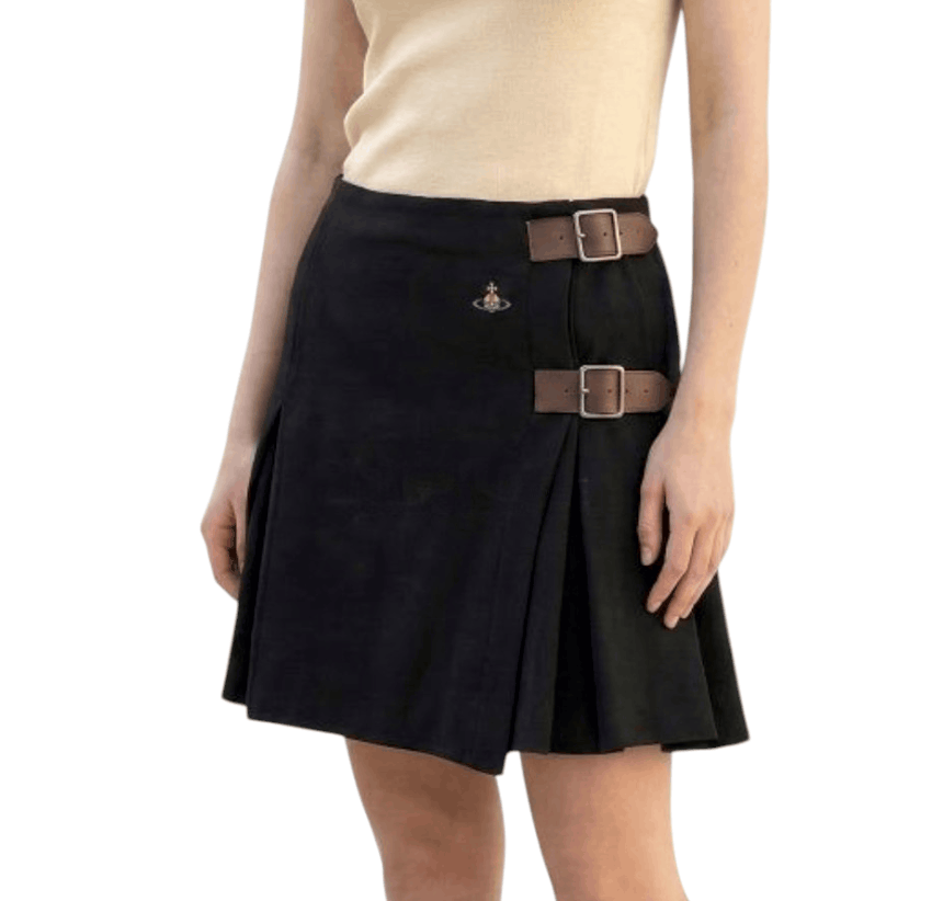 Vivienne Westwood Cashmere pleated mini skirt