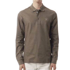 Long sleeve Cotton Polo Shirt 
