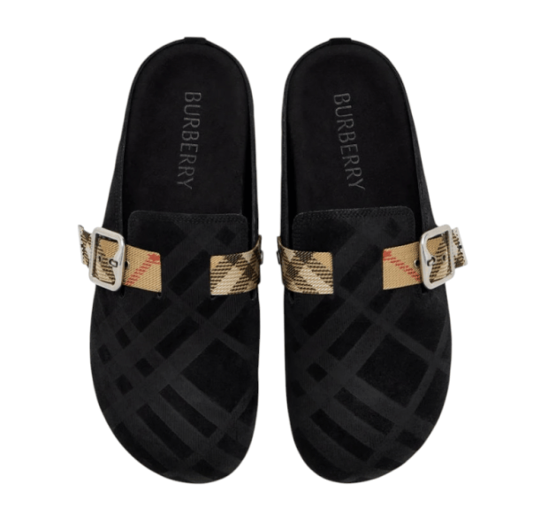  Check Suede Urchin Clogs 