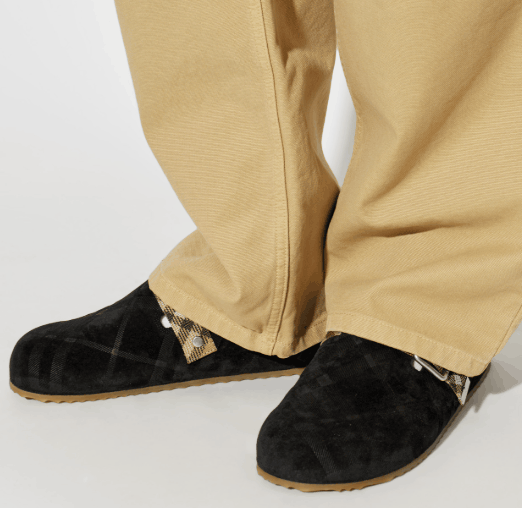  Check Suede Urchin Clogs 