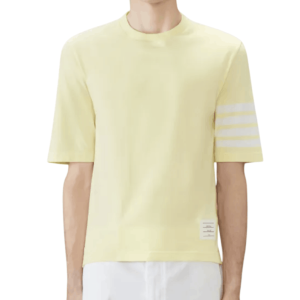 Thom Browne Jersey 4-Bar Short Sleeve Tee Yellow